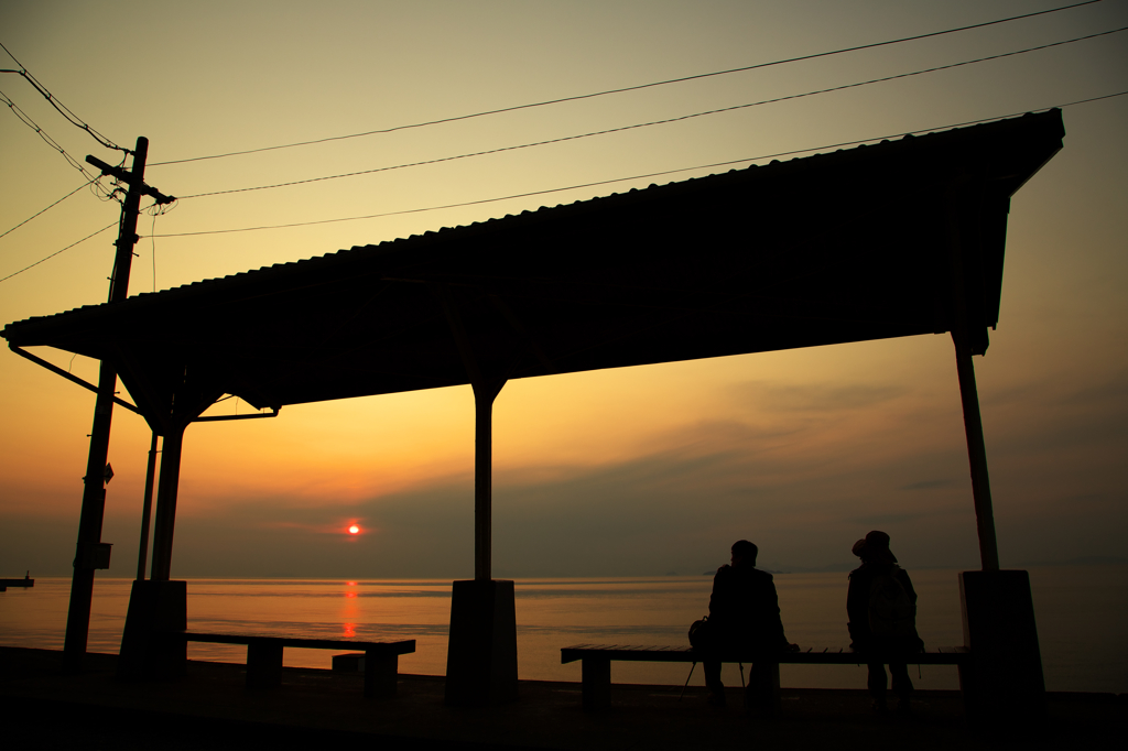 夕暮れの待ちぼうけ