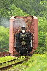 鉄橋と蒸気機関車