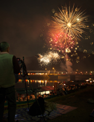 夜空の花