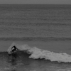 monochrome surfer