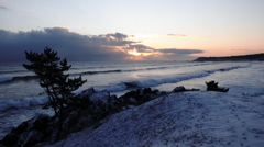 冬の岬の朝