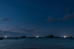 島武意海岸から