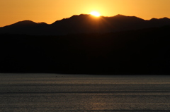 夕暮れの峰