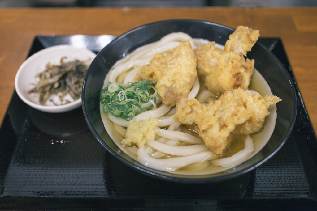 とり天のうどん