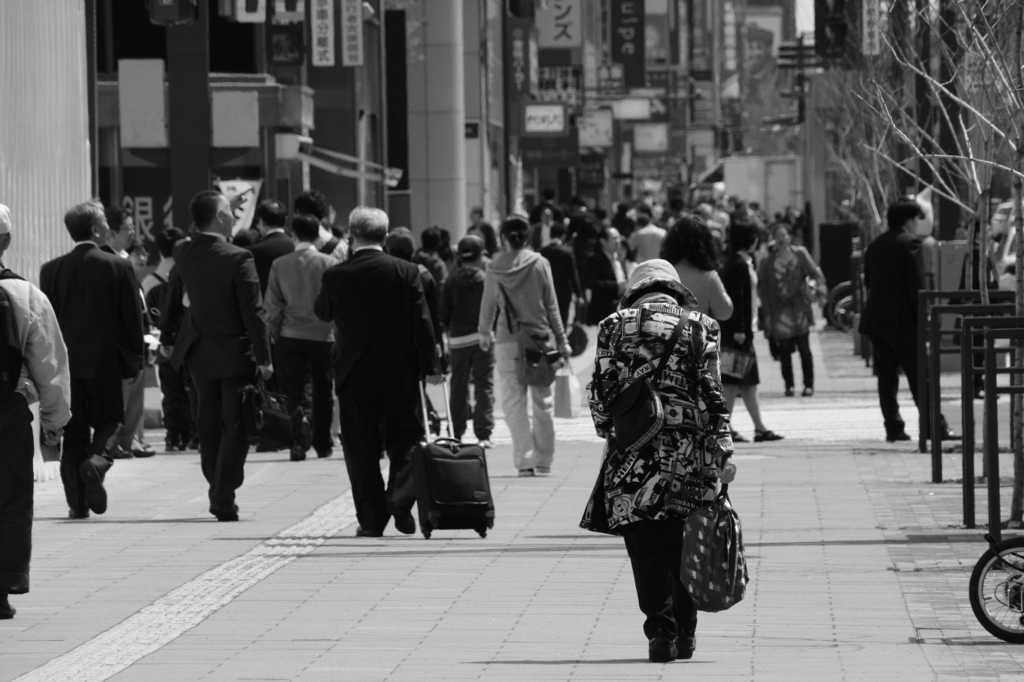 札幌は人が沢山いる　