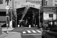 アーケードの始まり又は終わり