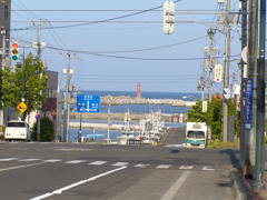 灯台が見える