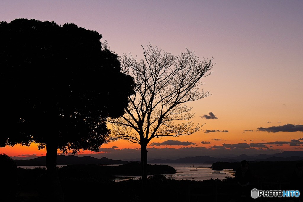 桐垣展望台夕景