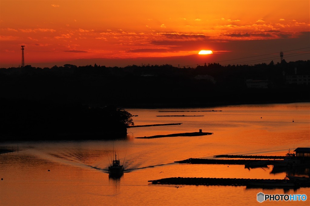 賢島夕景