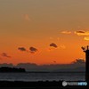 埠頭の夕暮れ