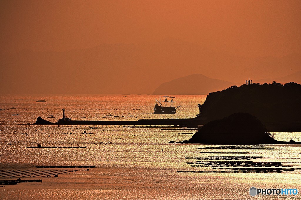 英虞湾夕景