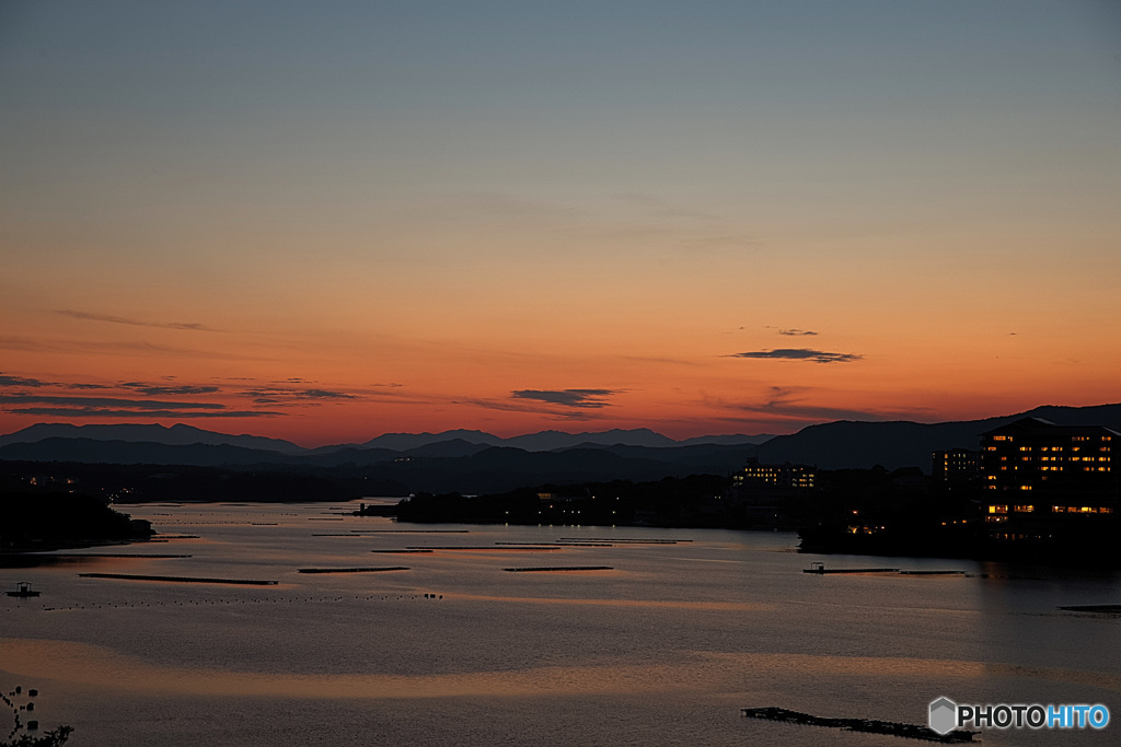 英虞湾夕景