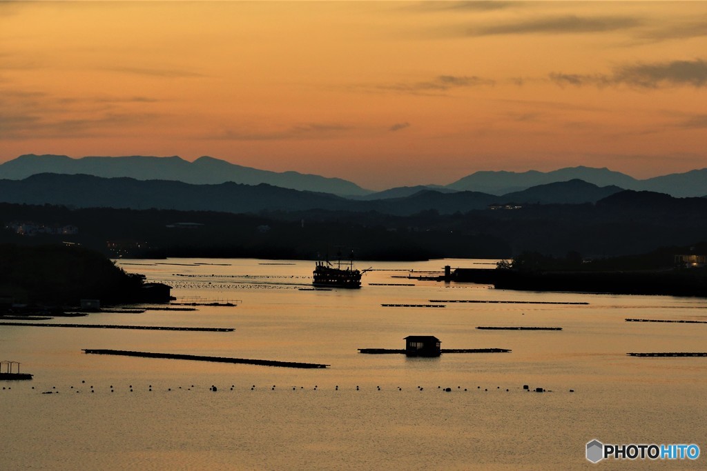 英虞湾夕景