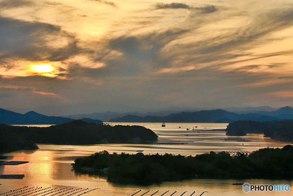 英虞湾夕景