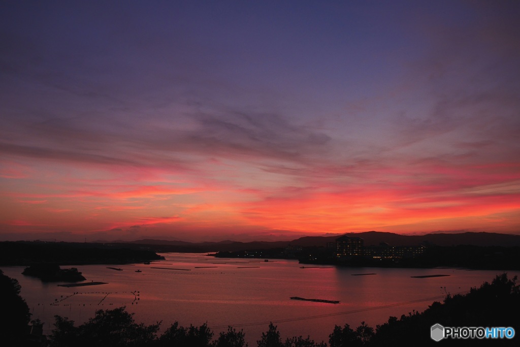 英虞湾夕景