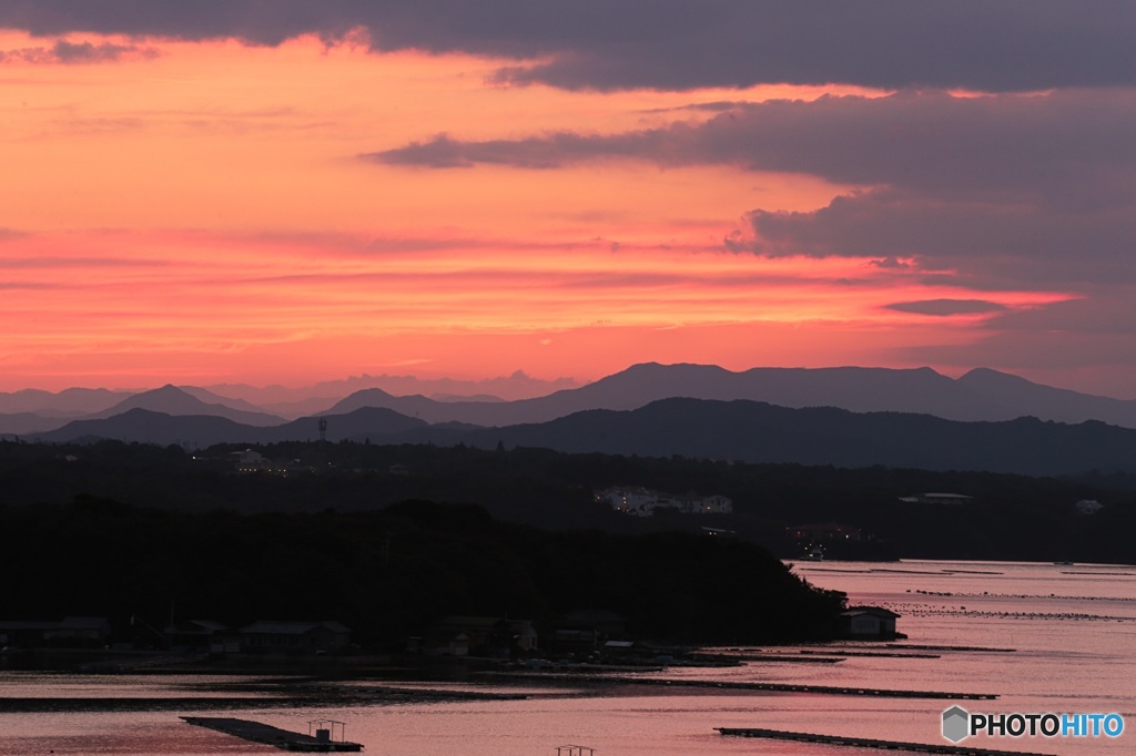 英虞湾夕景