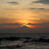 富士に沈む夕陽④