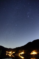 冬の大三角とオリオン