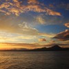 津軽海峡の夕陽