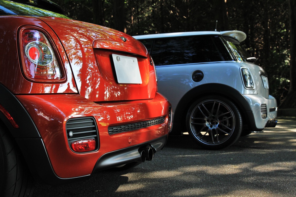R58 MINI JCW COUPE & R56 MINI 50 CAMDEN 