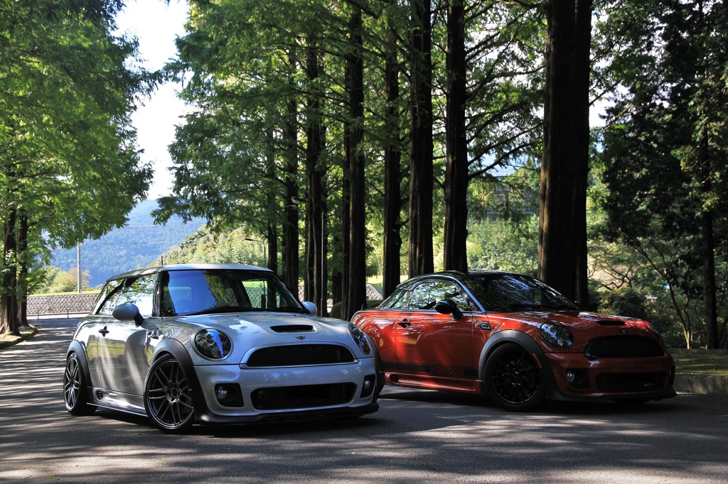 R58 MINI JCW COUPE & R56 MINI 50 CAMDEN 