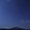オリオンと厳冬の支笏湖