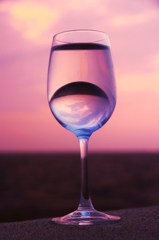 Twilight in the glass
