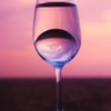 Twilight in the glass