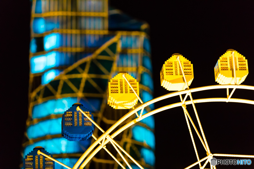 Ferris wheel made of LEGO