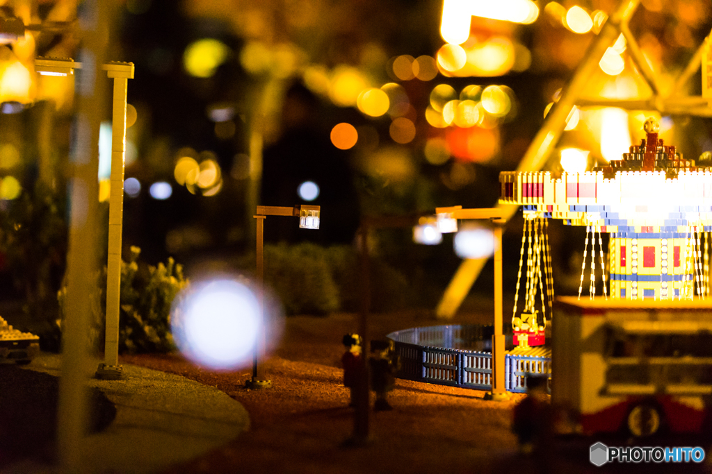 Amusement park made of Lego 