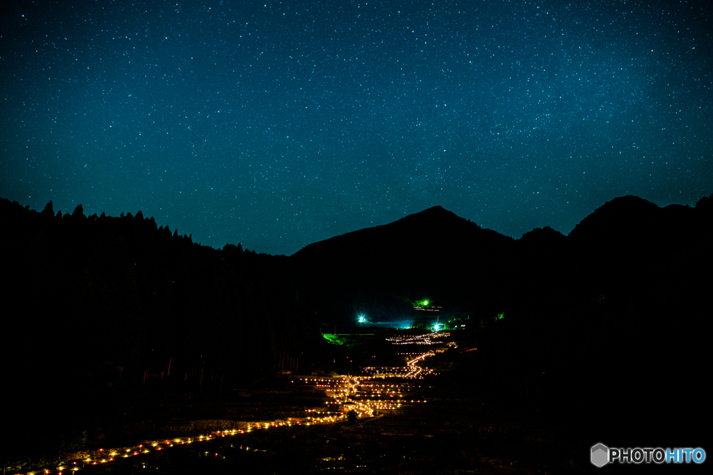 Candles that illuminate the night sky