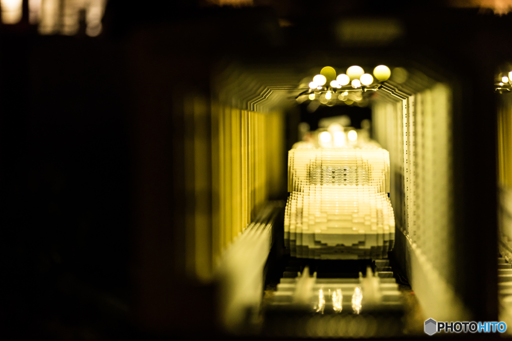 Shinkansen made of Lego 