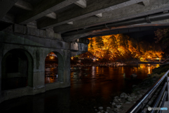 From under the bridge  