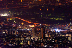 掬星台からの夜景　御影界隈