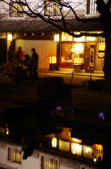 今宵の水面は綺麗かな