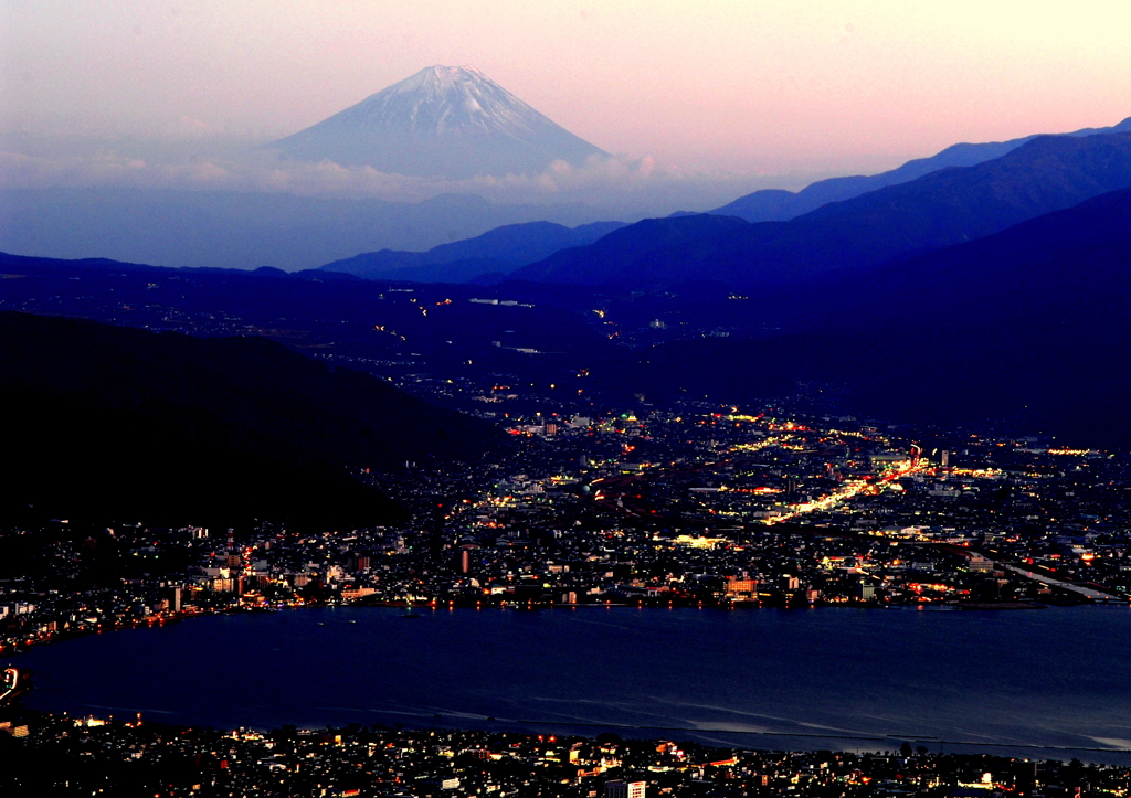 高ボッチの夜景