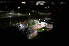 夜の座光寺PA