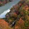 秘境鉄道の紅葉