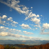 秋空　
遠くに八ヶ岳