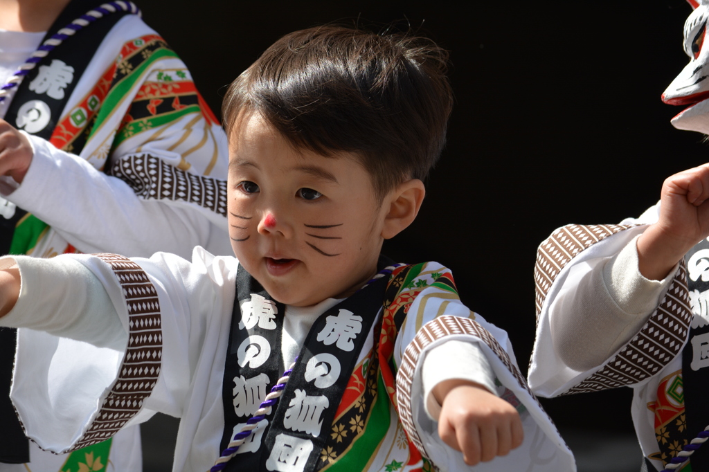 お練祭り　新田虎舞　子狐