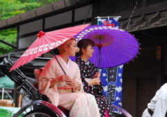 傘　奈良井宿 きもの町歩き　