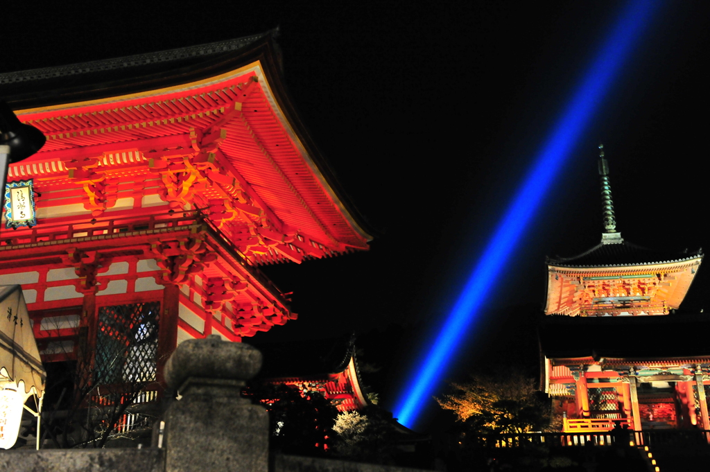 京都の旅【清水寺/ﾗｲﾄｱｯﾌﾟ】