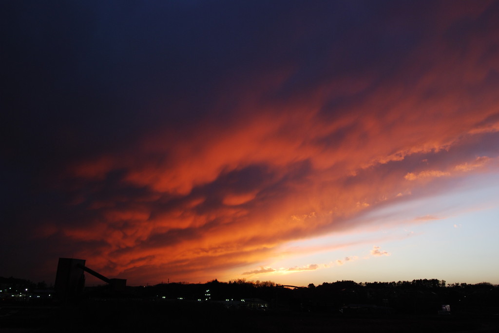 今日の西空
