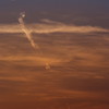 飛行機雲（組み写真-その2：下降気味）