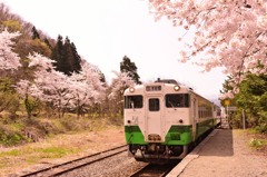 無人駅にて