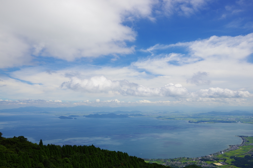 山頂から見た景色