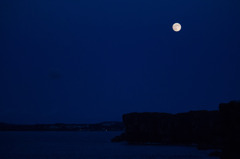 月夜の岬