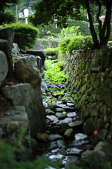 山寺の溝