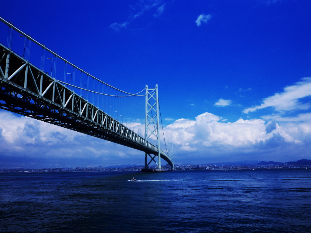 青空と海と橋 By Megane4 3 Id 写真共有サイト Photohito