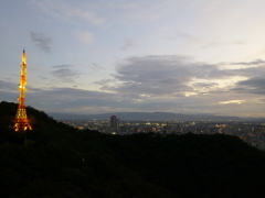夕暮れ-岐阜の街